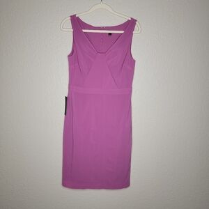 Ann Taylor Womens Sleeveless Pink Silk Midi Dress Size 6 NWT